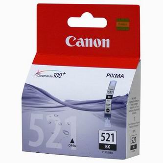 Obrazek Canon 521 2933B001 originální inkoustová kazeta, barva náplně černá, výtěžnost cartridge 665 stran
