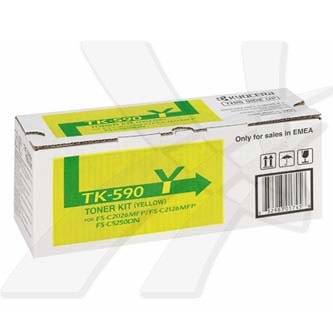 Obrazek Kyocera TK-590 1T02KVANL0 originální tonerová kazeta, barva náplně žlutá, výtěžnost cartridge 5000 stran