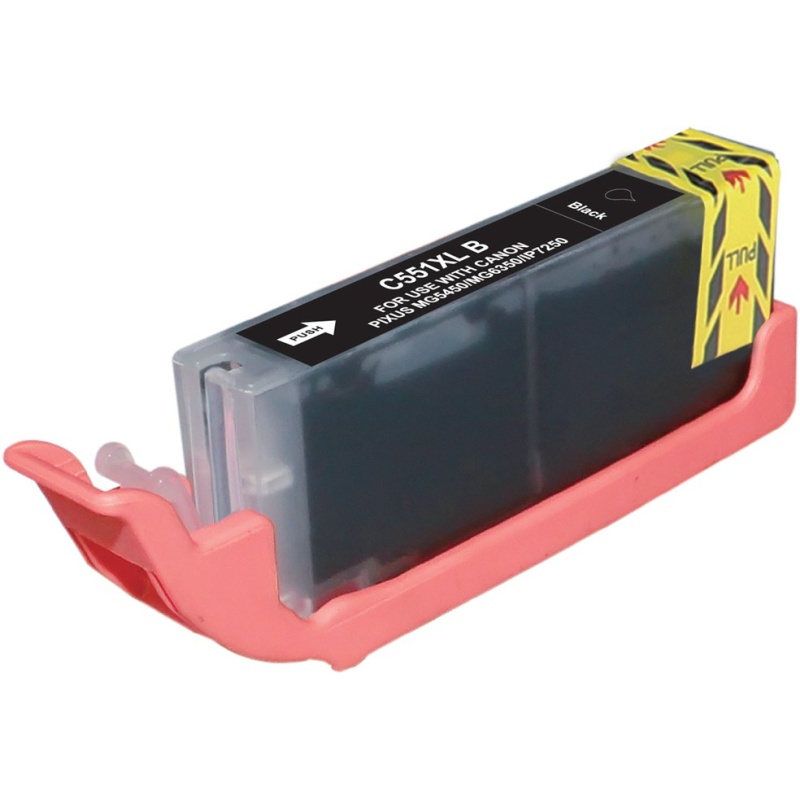 Obrazek Canon 551 XL (CLI-551 XL) 6443B004 kompatibilní inkoustová kazeta, barva náplně černá