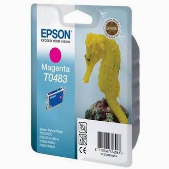 Obrazek Epson T0483 C13T04834010 originální inkoustová kazeta, barva náplně purpurová, výtěžnost cartridge 430 stran