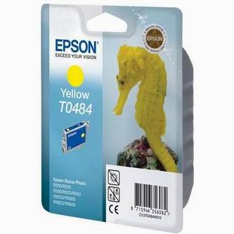 Obrazek Epson T0484 C13T04844010 originální inkoustová kazeta, barva náplně žlutá, výtěžnost cartridge 430 stran