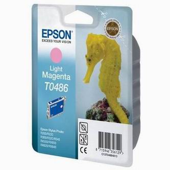 Obrazek Epson T0486 C13T04864010 originální inkoustová kazeta, barva náplně světle purpurová, výtěžnost cartridge 430 stran