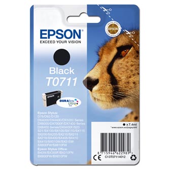Obrazek Epson T0711 C13T07114012 originální inkoustová cartridge barva černá