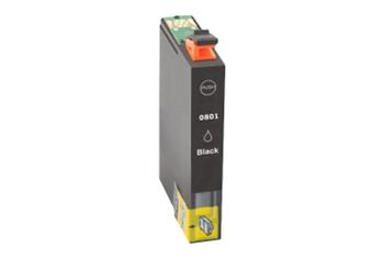 Obrazek Epson T0801 C13T08014021 kompatibilní inkoustová kazeta, barva náplně černá