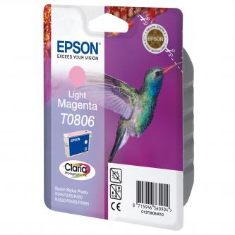 Obrazek Epson T0806 C13T08064011 originální inkoustová kazeta, barva náplně purpurová foto