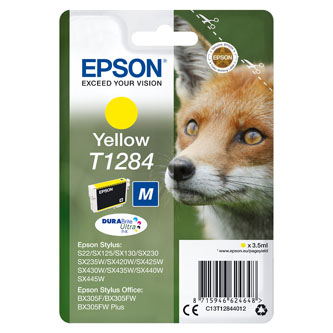 Obrazek Epson T1284 C13T12844022 originální inkoustová kazeta blistr, barva náplně žlutá