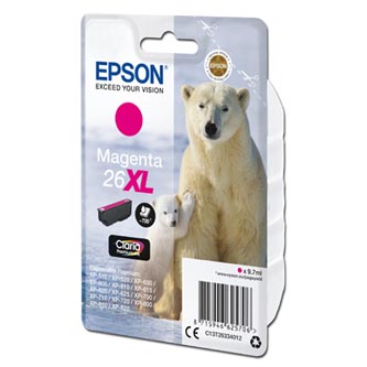 Obrazek Epson 26XL C13T26334012 originální inkoustová cartridge barva purpurová