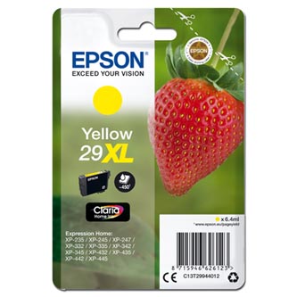 Obrazek Epson 29XL C13T29944012 originální inkoustová kazeta, barva náplně žlutá