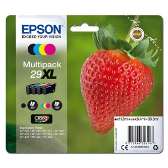 Obrazek Epson 29XL C13T29964012 originální inkoustová kazeta, barva náplně azurová, purpurová, žlutá, černá,