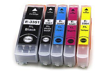 Obrazek Epson 33XL C13T33574021 kompatibilní inkoustová kazeta, barva náplně azurová, purpurová, žlutá, černá,