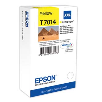 Obrazek Epson T7014 C13T70144010 originální inkoustová kazeta, barva náplně žlutá, výtěžnost cartridge 3400 stran