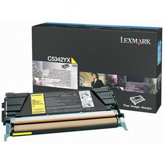 Obrazek Lexmark C5342YX originální tonerová kazeta, barva náplně žlutá, výtěžnost cartridge 7000 stran