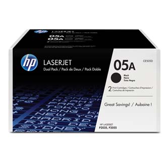 HP CE505D originální toner, cartridge, náplň, barva