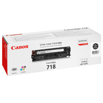 Obrazek Canon 718 2662B002 originální tonerová kazeta, barva náplně černá, výtěžnost cartridge 3400 stran
