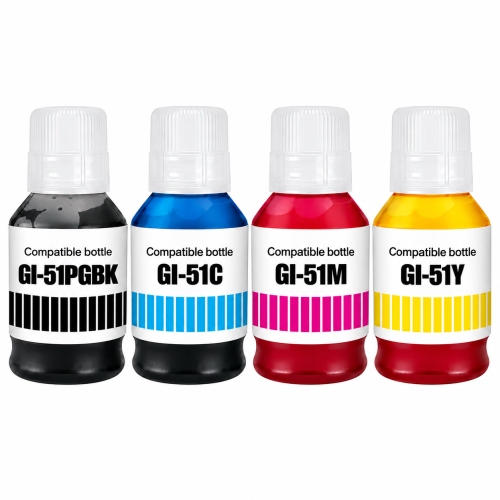 Obrazek Canon GI51 GI-51-MULTIPACK kompatibilní inkoustová kazeta, barva náplně azurová/purpurová/žlutá/černá