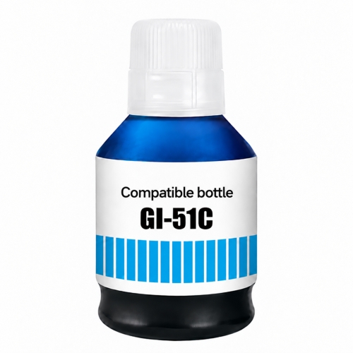 Obrazek Canon GI51 GI-51C kompatibilní ink bottle, barva náplně azurová, výtěžnost cartridge 7700 stran