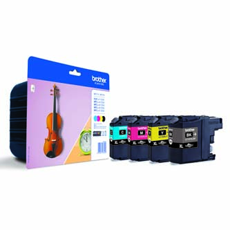 Obrazek Brother LC127XL LC127XLVALBP originální inkoustová kazeta, barva náplně azurová/purpurová/žlutá/černá, výtěžnost cartridge 4800 stran Obrazek Brother LC127XL LC127XLVALBP originální inkoustová kazeta, barva náplně azurová/purpurová/žlutá/černá, výtěžnost cartridge 4800 stran