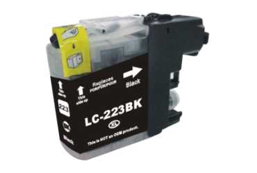 Obrazek Brother LC-223 LC223BK kompatibilní inkoustová kazeta, barva náplně černá