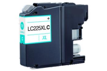 Obrazek Brother LC-225 XL LC225XLC kompatibilní inkoustová kazeta, barva náplně azurová