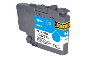 Obrazek Brother LC-427 LC427C kompatibilní inkoustová kazeta, barva náplně azurová, výtěžnost cartridge 600 stran
