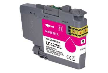 Obrazek Brother LC-427 LC427M kompatibilní inkoustová kazeta, barva náplně purpurová, výtěžnost cartridge 600 stran