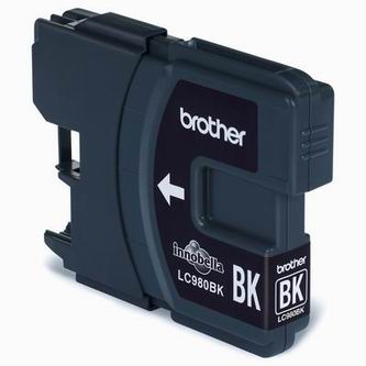 Obrazek Brother LC-980 LC980BK originální inkoustová kazeta, barva náplně černá, výtěžnost cartridge 300 stran
