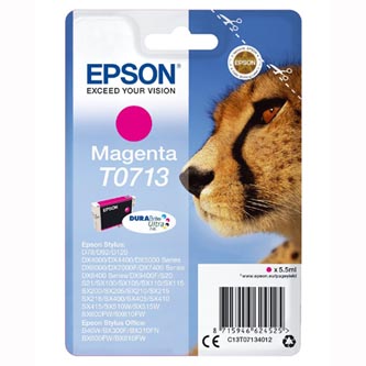 Obrazek Epson T0713 C13T07134022 originální inkoustová kazeta blistr, barva náplně purpurová
