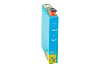 Obrazek Epson T0802 kompatibilní inkoustová kazeta, barva náplně azurová