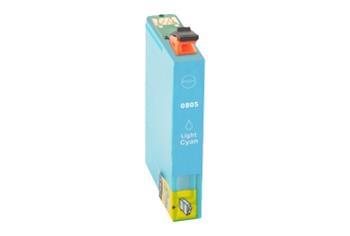 Obrazek Epson T0805 kompatibilní inkoustová kazeta, barva náplně azurová foto