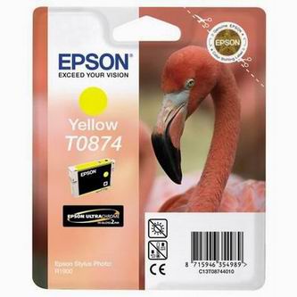 Obrazek Epson C13T08744010 originální inkoustová cartridge barva žlutá