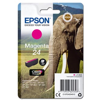 Obrazek Epson 24 C13T24234012 originální inkoustová kazeta, barva náplně purpurová
