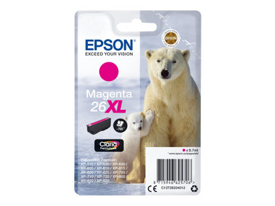 Obrazek Epson 26XL C13T26334022 originální inkoustová kazeta, barva náplně purpurová