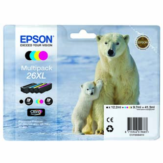 Epson 26 XL Multipack originální cartridge, toner, náplň, barva