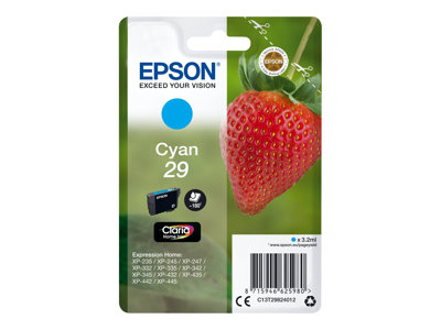 Obrazek Epson 29 C13T29824022 originální inkoustová kazeta, barva náplně azurová