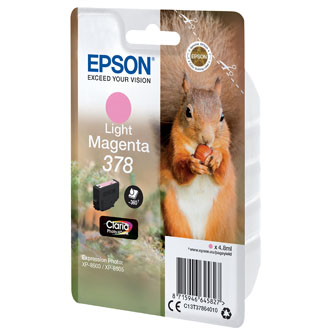 Obrazek Epson 378 C13T37864010 originální inkoustová kazeta, barva náplně světle purpurová