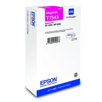 Obrazek Epson T754 C13T754340 originální inkoustová kazeta, barva náplně purpurová