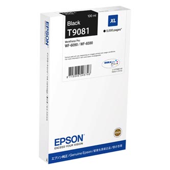 Obrazek Epson T9081 C13T908140 originální inkoustová kazeta, barva náplně černá
