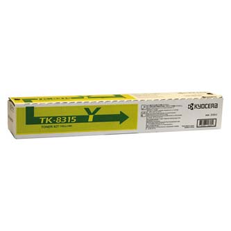 Obrazek Kyocera TK-8315 1T02MVANL0 originální tonerová kazeta, barva náplně žlutá, výtěžnost cartridge 6000 stran
