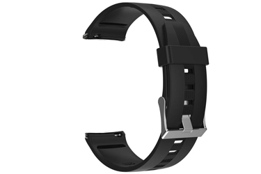 Silikonový pásek k hodinkám F-008, PW103 černý (22mm)