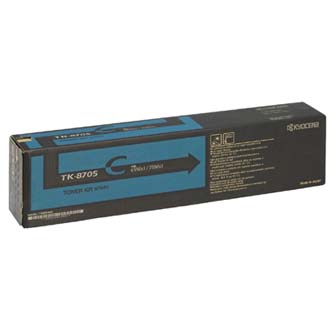 Obrazek Kyocera TK-8705 1T02K9CNL0 originální tonerová kazeta, barva náplně azurová, výtěžnost cartridge 30000 stran