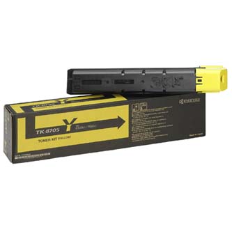Obrazek Kyocera TK-8705 1T02K9ANL0 originální tonerová kazeta, barva náplně žlutá, výtěžnost cartridge 30000 stran