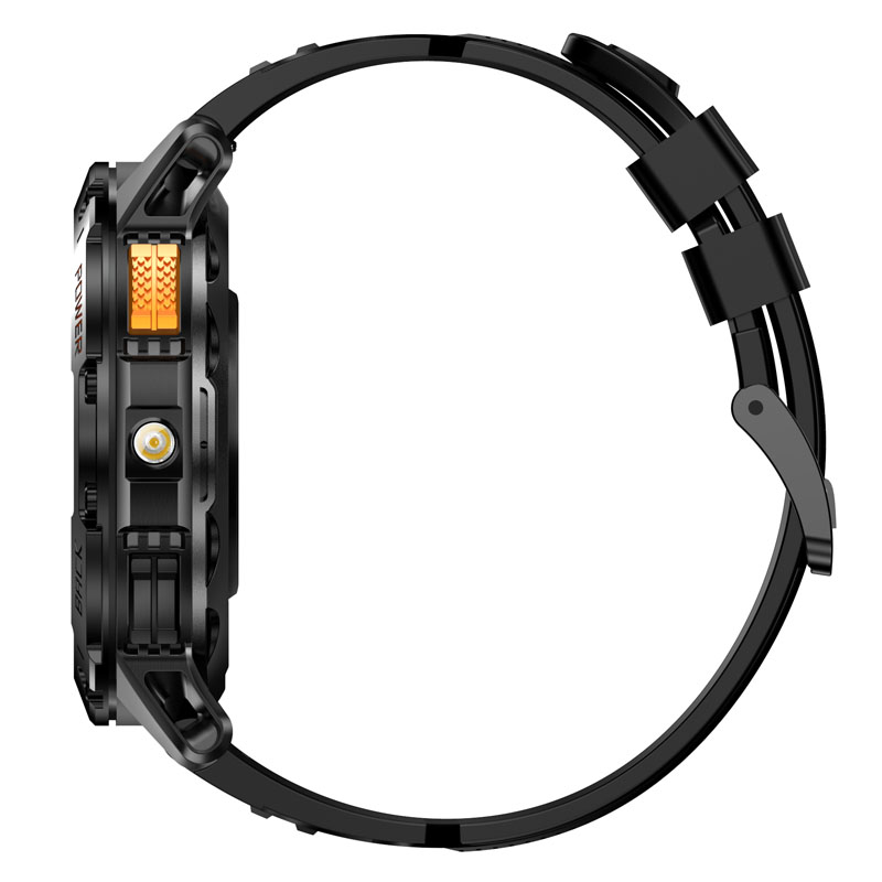 Chytré hodinky PW-165, černé s černým páskem obr. 4